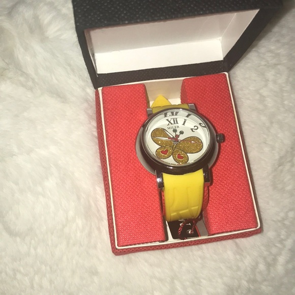 Yellow Butterfly Watch - Picture 2 of 3